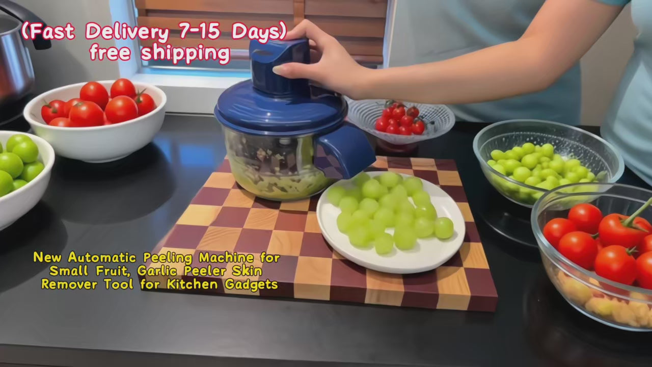 Smart Grape Peeler Automatic Electric Grape Peeling Machine - Hands-Free Fruit Skin Remover, Easy Peeling Peeling Machine Wonder