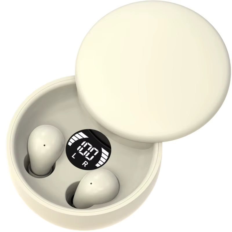 SK26 Bluetooth 5.4 Wireless Earphones Small Earbuds Sleeping Sport Invisible Headphones Bass Sound Quality Headset Sliding Cover