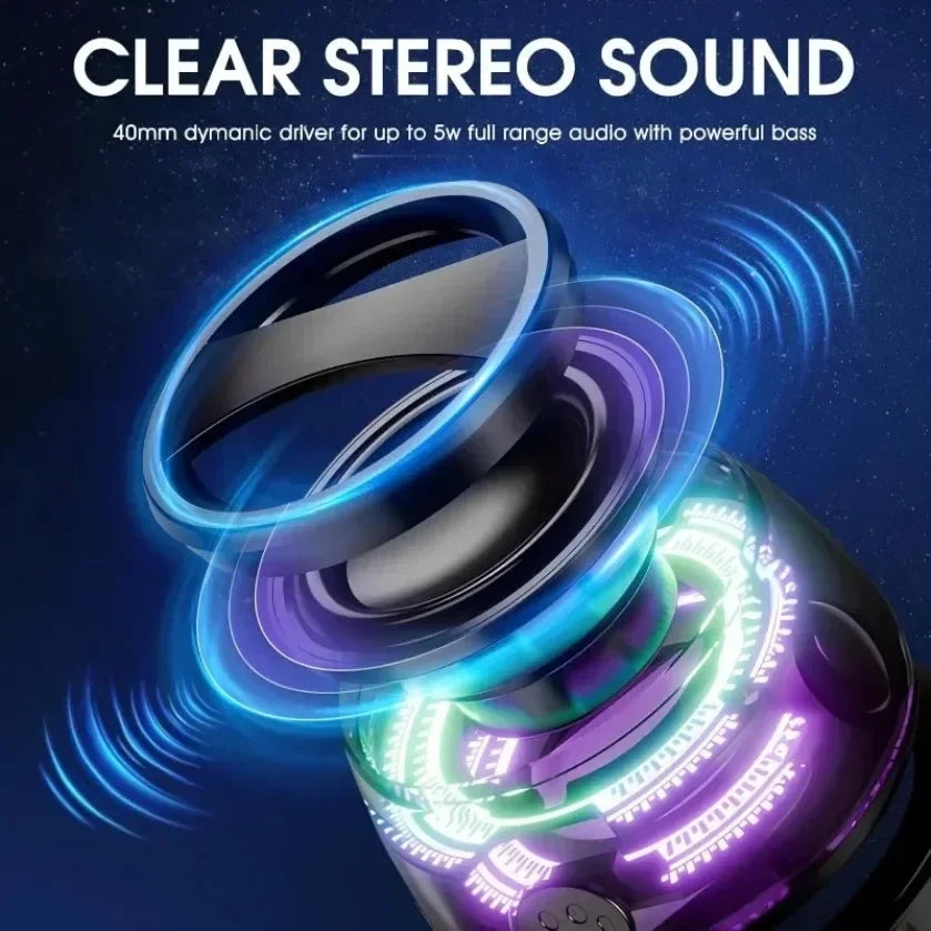 Portable Bluetooth Speaker G200 RGB Lighting Magnetic Speaker BT5.0 Mini Sound Box 7 Hours Playback Phone Holder