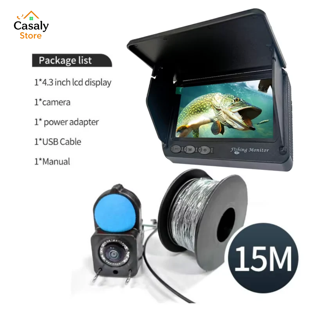 Portable Underwater Fish Finder – 1080P 4.3-Inch LCD Camera with 120° Wide Angle Lens and Night Vision