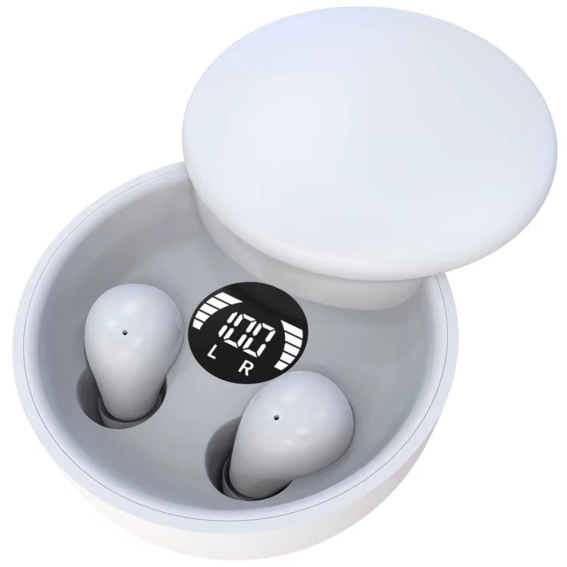 SK26 Bluetooth 5.4 Wireless Earphones Small Earbuds Sleeping Sport Invisible Headphones Bass Sound Quality Headset Sliding Cover