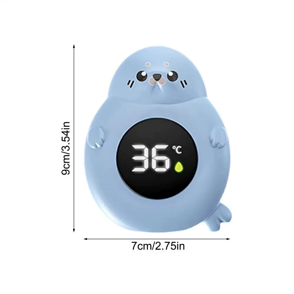 Baby Bath Thermometer Tub Temperature Monitor Hot Cold Water Resistant Temperature Warning Monitor Upgraded Sensor LED Display