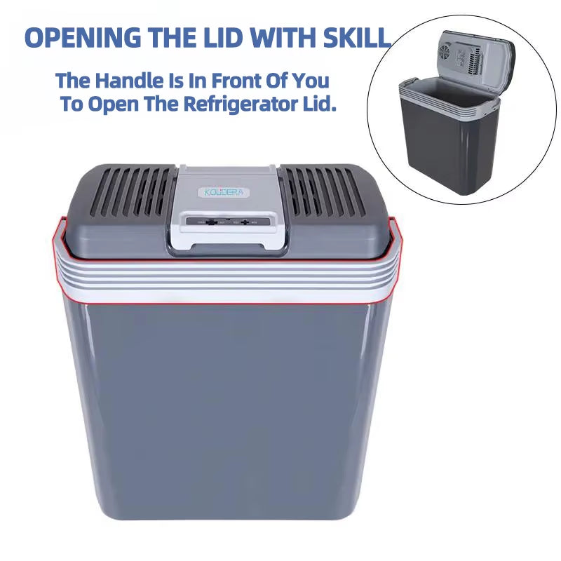 Yannice CAR Refrigerator Mini Portable Fridge 25L High-Capacity 12V 220 Vrefrigerator Machine Car Use Household Use Camping Use