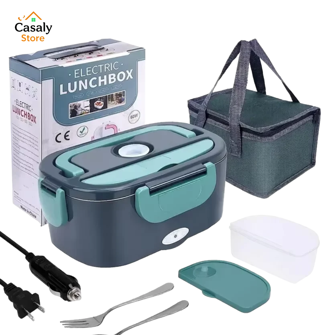 1.5L 60W Electric Lunch Box Food Warmer Portable Food Heater for Car or Home - Leak Proof, Lunch Heating Microwave for Truckers