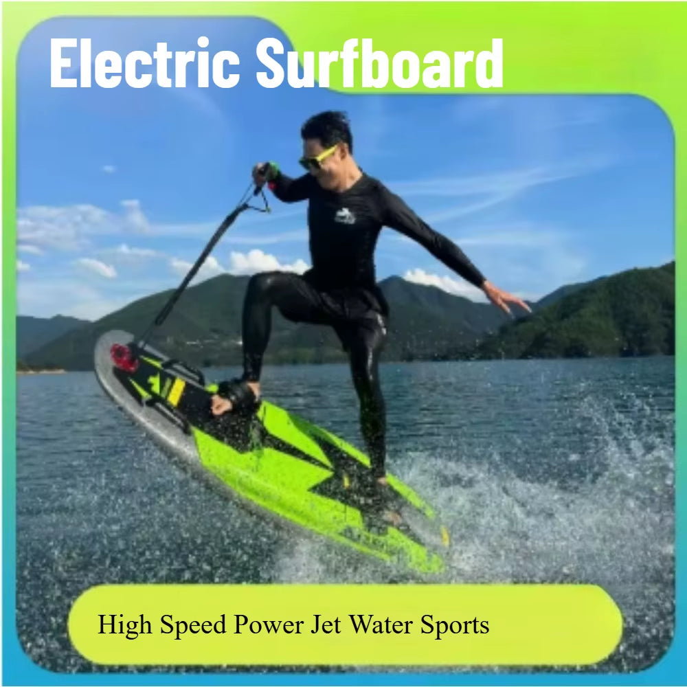 Carbon Fiber Electric Surfboard High Speed Power Jet Water Sports Beach Entertainment Water Surfboard Standup Wakeboard Portable