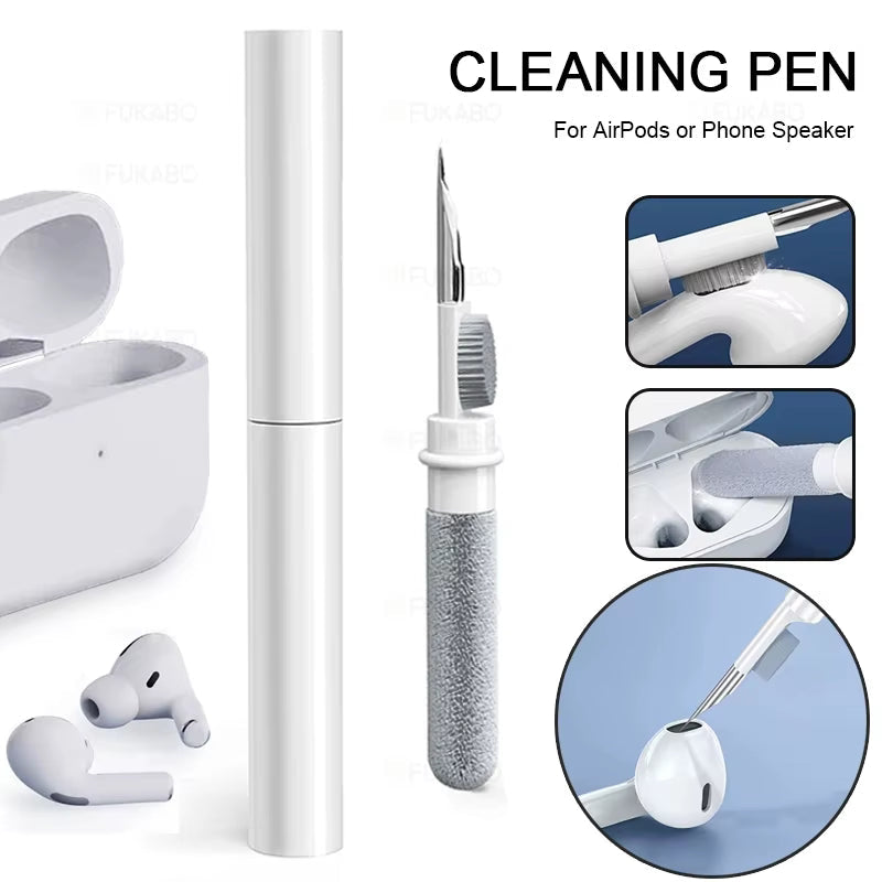 Universal Bluetooth Earbuds Cleaning Kit: Durable Clean Brush Pen for AirPods Pro, Xiaomi, and All Wireless Earphones