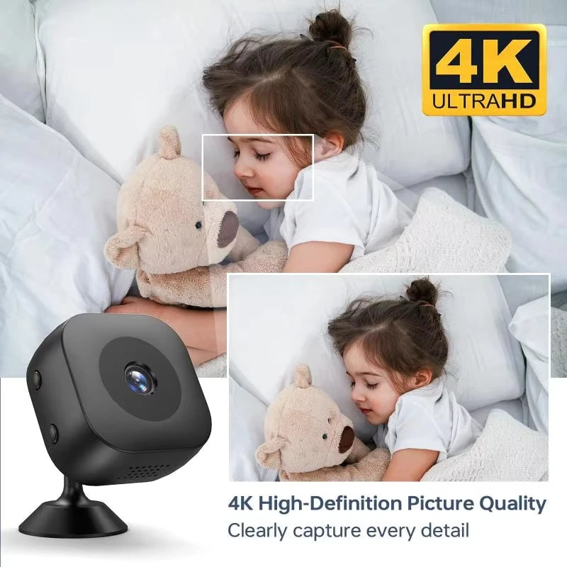 New 4K Mini Security Camera Full Color Night Vision High Definition Wifi Monitor Motion Detect Surveillance Waterproof 2025