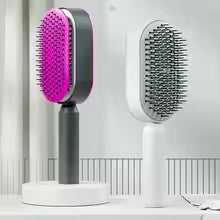Self-Cleaning Hair Brush for Women: One-Key Hair Release, Anti-Static Airbag Massage Comb