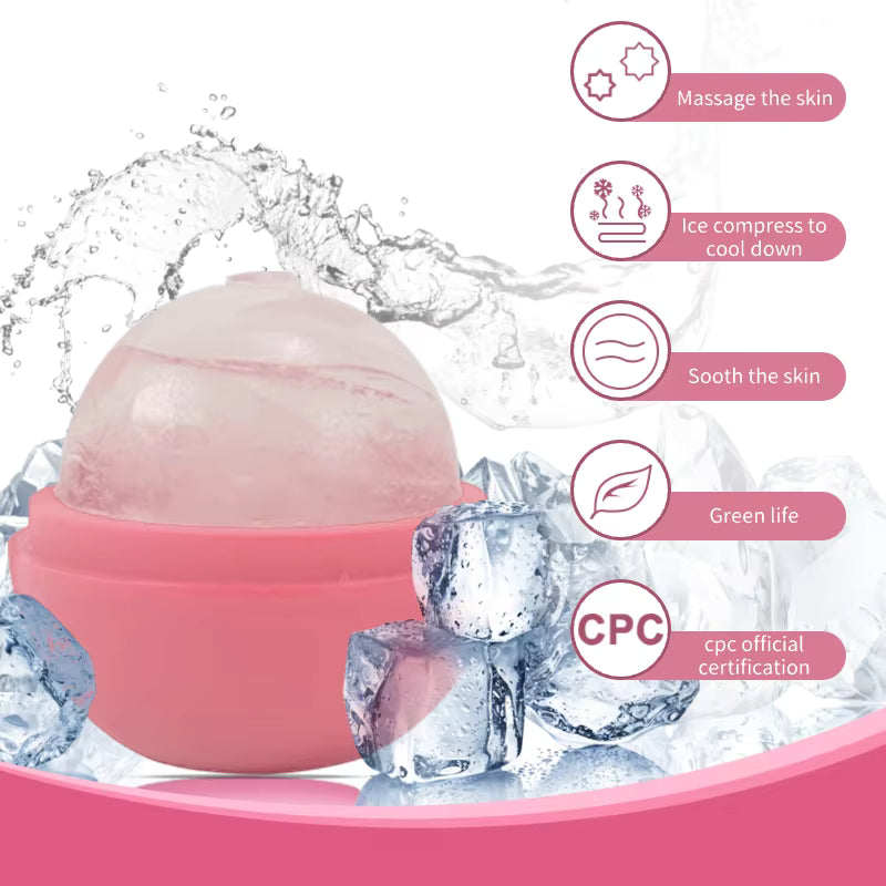 Silicone Ice Roller for Face & Eye: Facial Beauty Ice Cube Mold