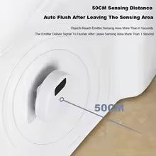 Contactless Smart Toilet Flusher | Infrared Sensor Button for Fully Automatic Toilet Flushing | Hygienic, Hands-Free