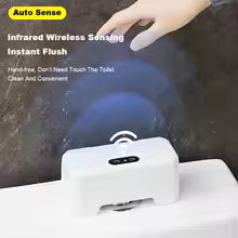 Contactless Smart Toilet Flusher | Infrared Sensor Button for Fully Automatic Toilet Flushing | Hygienic, Hands-Free