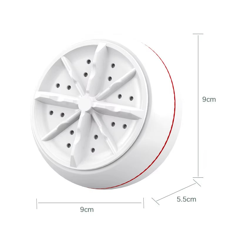 Mini Washing Machine USB Rotating Turbine Portable Washing Machine for Socks Underwear Wash Dishes for Travel Home Business Trip